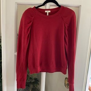 Joie Crewneck Puff Shoulder Sweatshirt, M